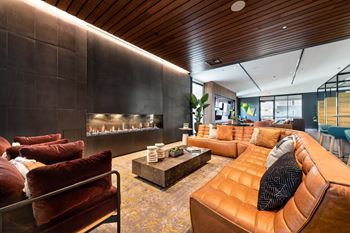 Clubhouse lounges with fireplace & big screens
